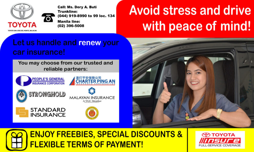 INSURANCE RENEWAL ??? Toyota San Jose Del Monte